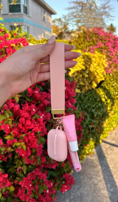 Petal Pink Wristlet Wallet Set